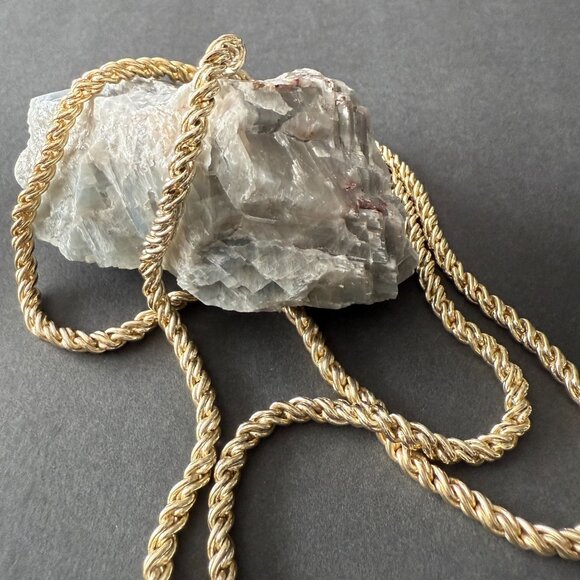 RARE Kendra Scott Gold Rope Lariat Necklace Tassel Adjustable Elegant Statement - Picture 6 of 14